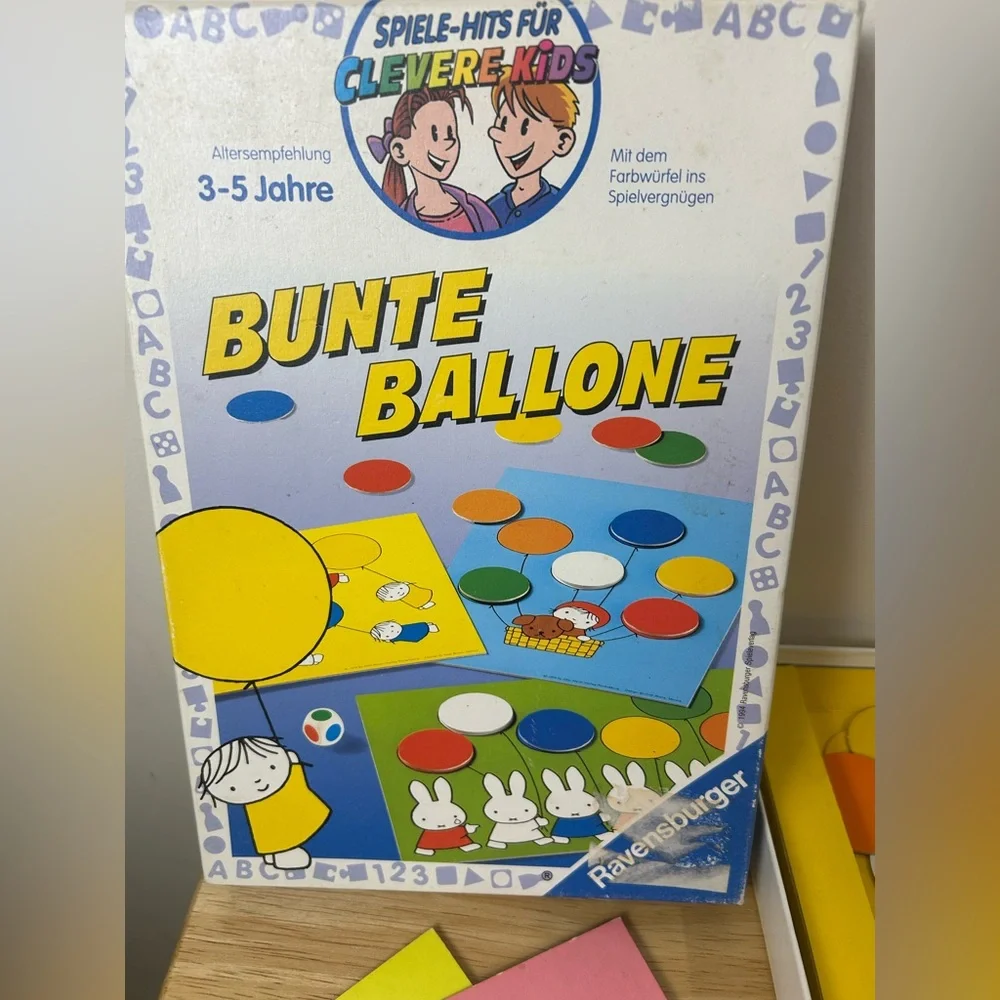 Bunte Ballone German‎ Children’s Color Matching Board Game VTG Ravensburger